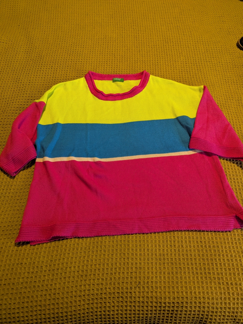United Colors Of Benetton Vintage Colorblock Short Sleeve, S